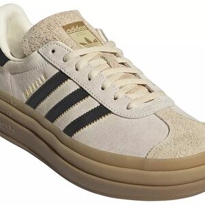 NWOT Adidas Originals Women’s Gazelle Cream and Black Casual Sneakers